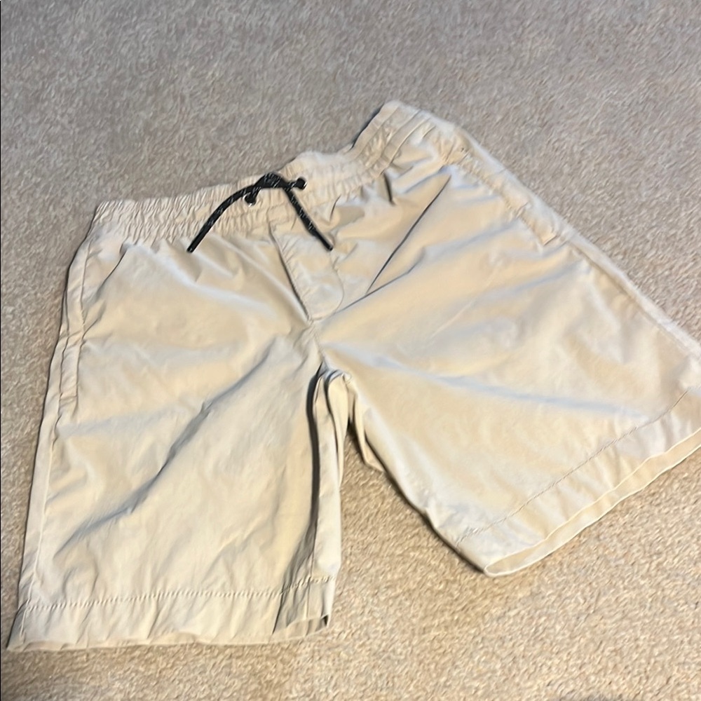 Beige Drawstring Shorts